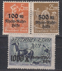 Deutsches Reich Mi.-Nr. 258/60 **