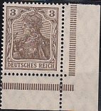 Deutsches Reich Mi.-Nr. 84 II b ** Eckrand gepr. BPP