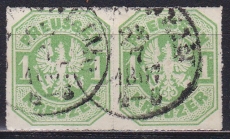 Preussen Mi.-Nr. 22 oo Paar gepr. BPP