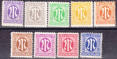 Bizone Mi.-Nr. 1/9 **