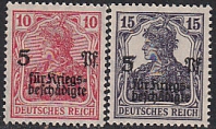 Deutsches Reich Mi.-Nr. 105/06 **