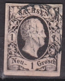 Sachsen Mi.-Nr. 4 II b oo