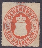 Oldenburg Mi.-Nr. 16 (*) Mgl.