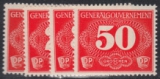 Generalgouvernement Mi.-Nr. Zustellung 1/4 **