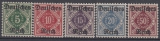Deutsches Reich Dienst Mi.-Nr. 52/56 **