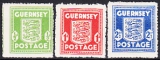 Dt. Bes. Guernsey Mi.-Nr. 1/3 **